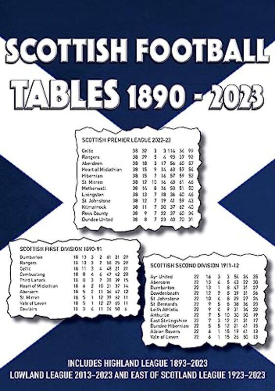 

Scottish Football Tables 18902023 by Andreas Stahl-Paperback