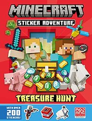 Minecraft Sticker Adventure Treasure Hunt by Conceptis Puzzles-Paperback