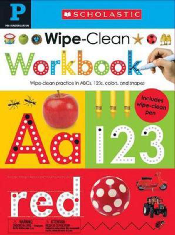Pre-K Wipe-Clean Workbook: Scholastic Early Learners (Wipe-Clean), Hardcover Book, By: Scholastic