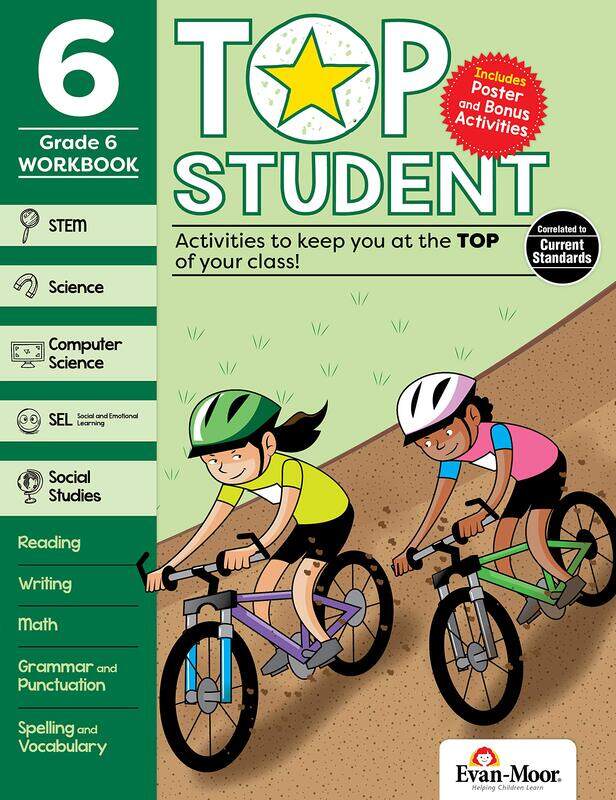 

Top Student, Grade 6, Paperback Book, By: Evan-Moor Educational Publishers