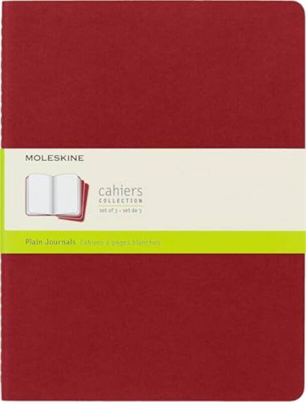 

Moleskine Plain Cahier Xl Red Cover 3 Set by Unknown , Paperback
