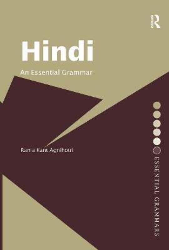 

Hindi: An Essential Grammar (Essential Grammars).paperback,By :Rama Agnihotri