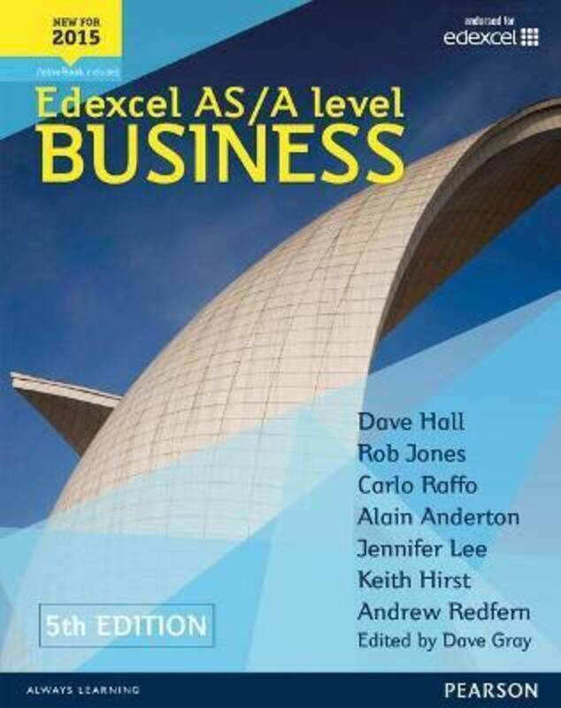 

Edexcel AS/A level Business 5th edition Student Book and ActiveBook