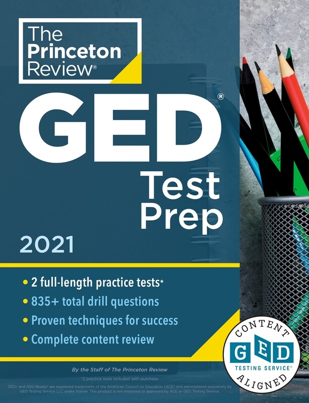 

Princeton Review GED Test Prep, 2021: Practice Tests + Review & Techniques + Online Features, Paperback Book, By: Princeton Review