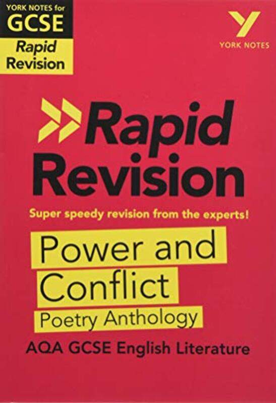 

York Notes for AQA GCSE 91 Rapid Revision Power and Conflict AQA Poetry Anthology catch up revise and be ready for the 2025 and 2026 exams-Paperback