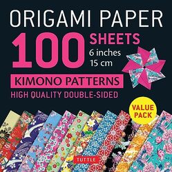 Origami Paper 100 Sheets Kimono Patterns 6 15 Cm Doublesided Origami Sheets Printed With 12 Dif By Tuttle Publishing Paperback