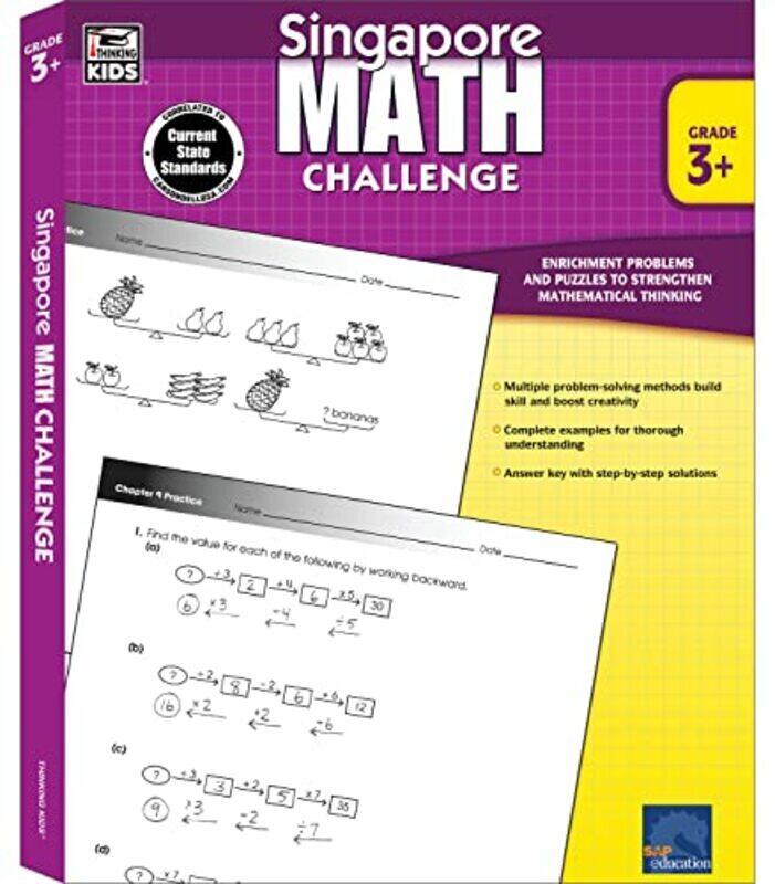 

Singapore Math Challenge Grades 3 5 By Singapore Asian Publishers - Carson Dellosa Education Paperback
