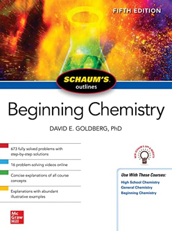 Schaum's Outline of Beginning Chemistry, Fifth Edition by David Goldberg -Paperback