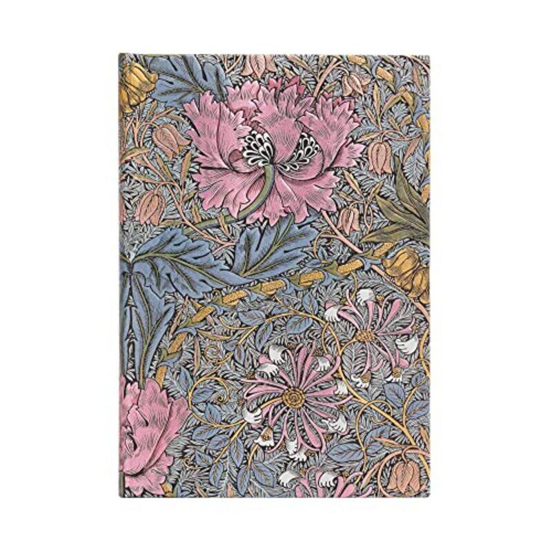 

Morris Pink Honeysuckle William Morris Midi Unlined Hardcover Journal by Cedric G Johnson-Hardcover