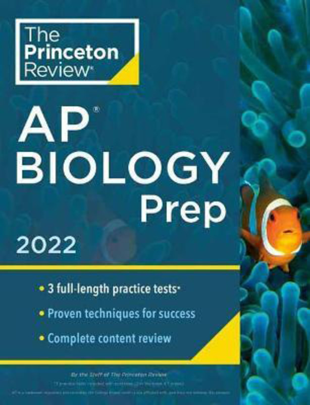 

Princeton Review AP Biology Prep, 2022: Practice Tests + Complete Content Review + Strategies & Techniques, Paperback Book, By: Princeton Review