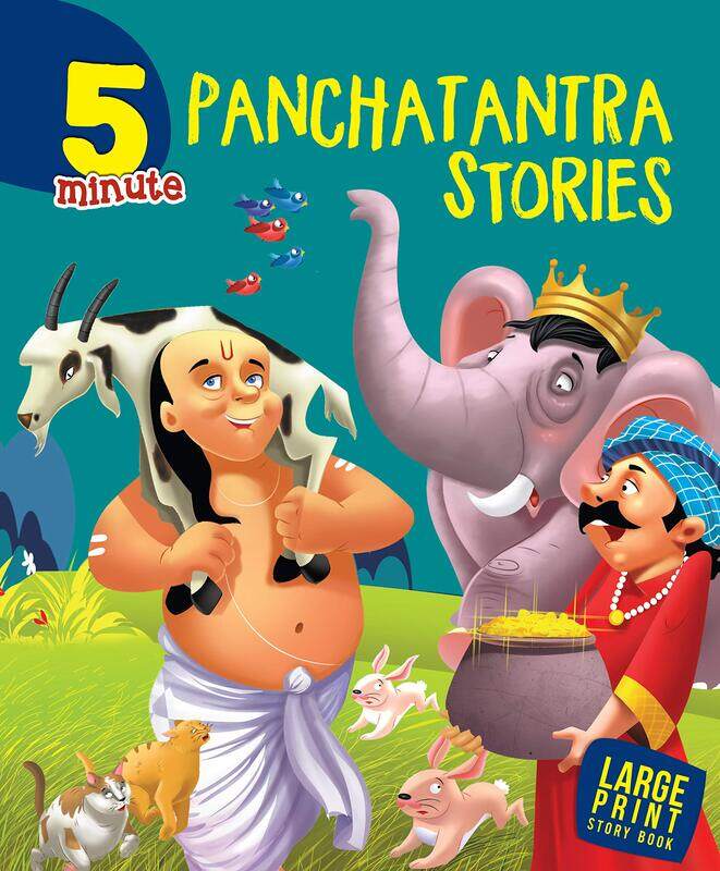 

5 Minute Panchatantra Stories: Large Print, Hardcover Book, By: Om Books International
