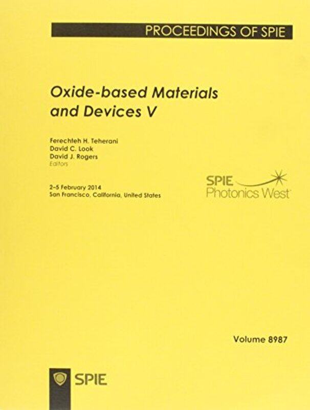 

Oxidebased Materials and Devices V by Anthony Bagnall-Paperback