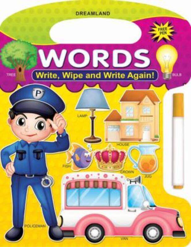 

Write and Wipe Book - Words.paperback,By :Dreamland Publications