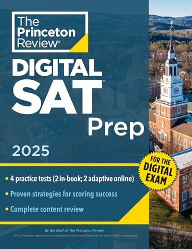 

Princeton Review Digital Sat Prep 2025 4 Fulllength Practice Tests 2 In Book 2 Adaptive Tests By Review, The Princeton Paperback