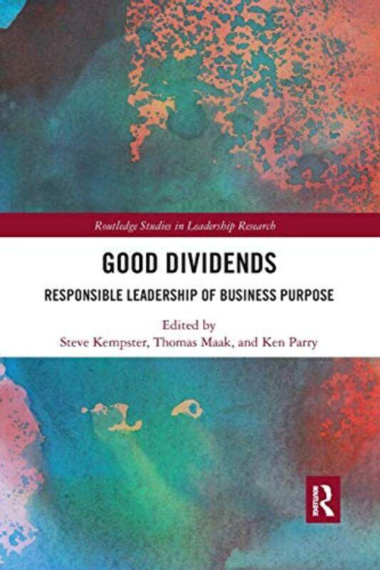 

Good Dividends by Steve KempsterThomas MaakKen Parry-Paperback