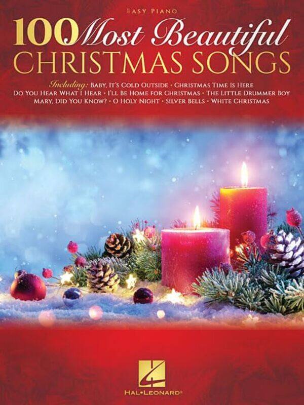 

100 Most Beautiful Christmas Songs By Piano - Paperback