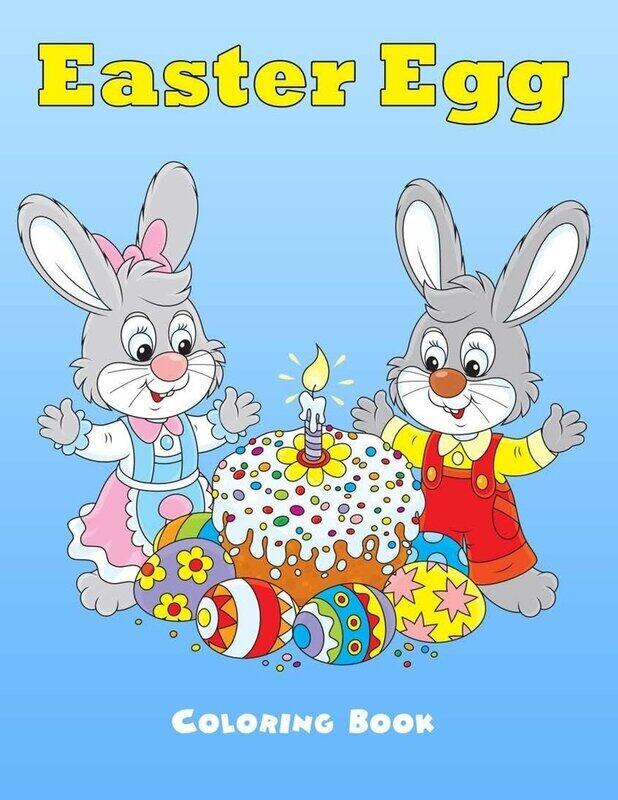 

Easter Egg Coloring Book: Easter Coloring Book for Kids Large Print One Sided, Paperback Book, By: Easter Egg Coloring Book