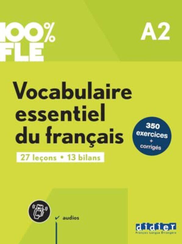 

100% FLE Vocabulaire essentiel du francais A2 online audio didierfleapp by Gianfranco -Paperback