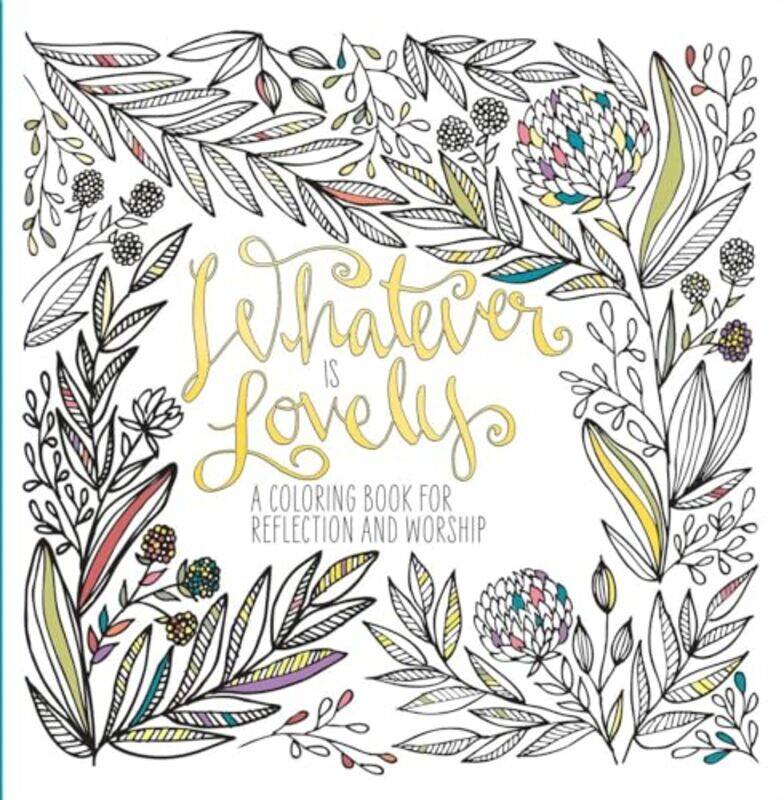 

Adult Coloring Book Whatever is Lovely by Waterbrook Press-Paperback