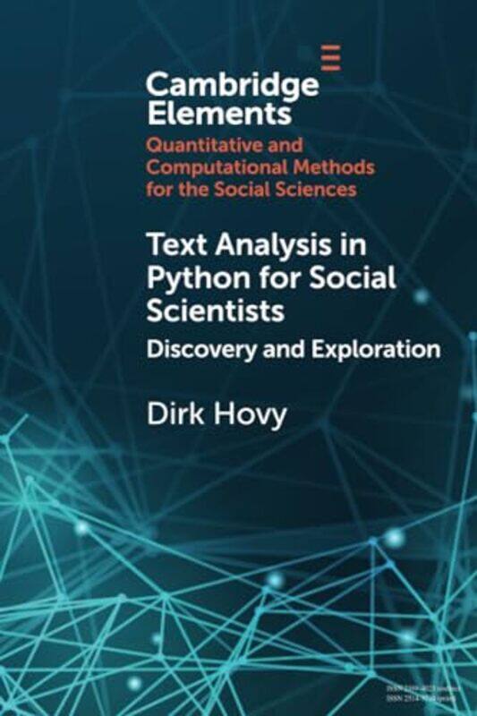 

Text Analysis in Python for Social Scientists by Dirk Hovy-Paperback