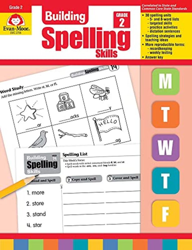 Building Spelling Skills Grade 2 Building Spelling Skills By Evan-Moor Paperback