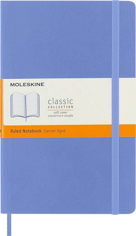 

Moleskine Classic Notebook Large Ruled Hydrangea Blue Soft Cover 5 X 825 by Moleskine..Paperback