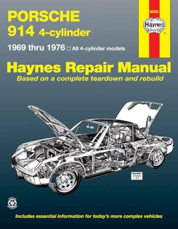 

Porsche 914 4cylinder 19691976 Haynes Repair Manual USA by Haynes Publishing-Paperback