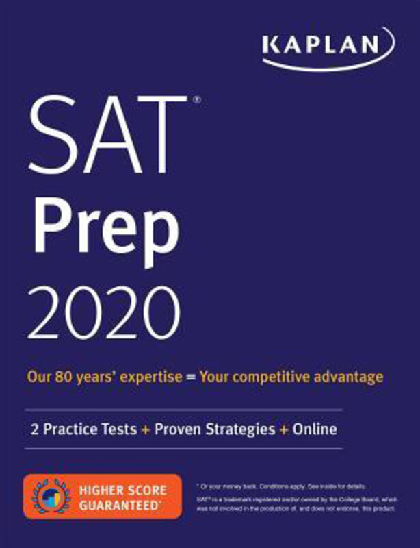 

SAT Prep 2020: 2 Practice Tests + Proven Strategies + Online, Paperback Book, By: Kaplan Test Prep