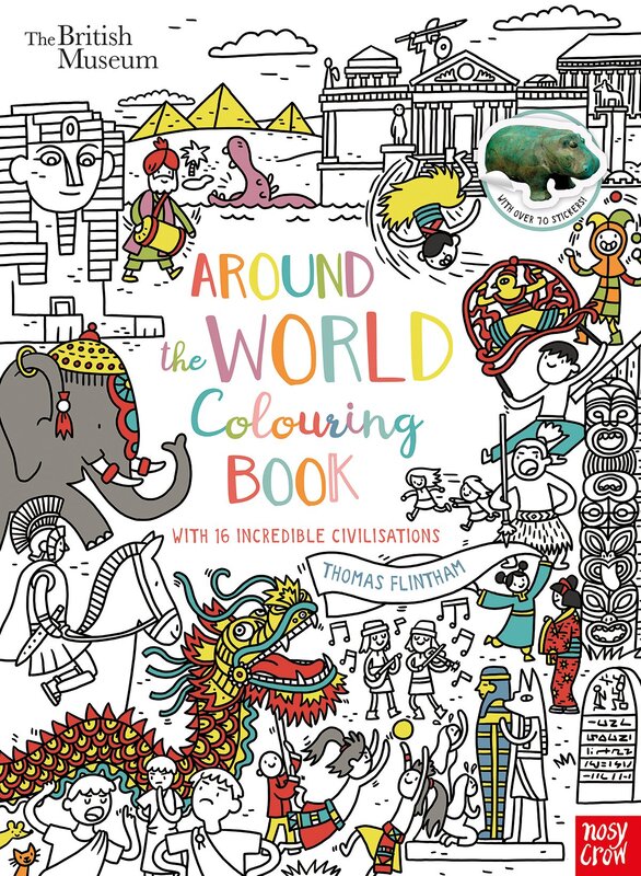 

British Museum: Around the World Colouring Book, Paperback Book, By: Thomas Flintham