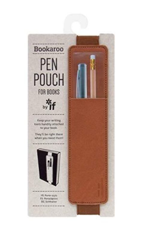 Bookaroo Pen Pouch Brown  Paperback