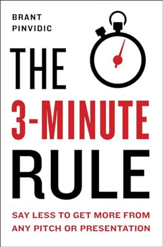 

The 3Minute Rule Saying Less To Get More From Any Pitch Or Presentation by Pinvidic, Brant Hardcover