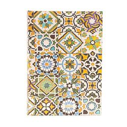 Porto (Portuguese Tiles) Midi 12-month Day-at-a-time Hardback Dayplanner 2025 (Elastic Band Closure) by Paperblanks -Hardcover