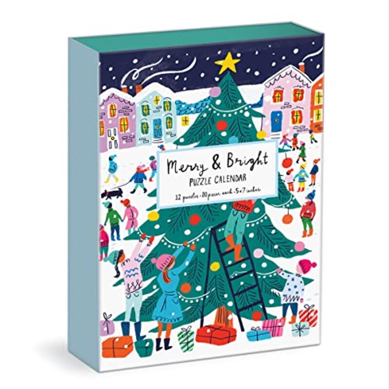 Puz Calendar Louise Cunningham Merry And Bright By Galison Louise Cunningham - Paperback