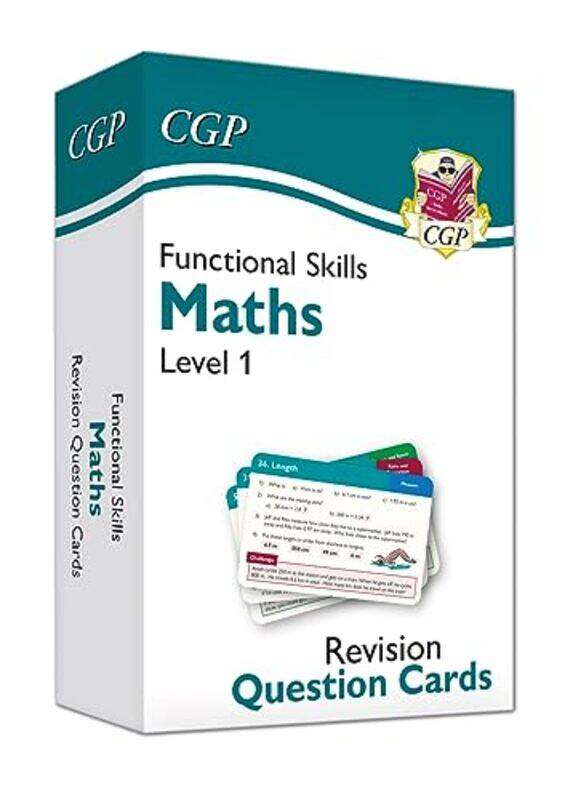 

Functional Skills Maths Revision Question Cards Level 1 by CGP Books - CGP Books Hardcover