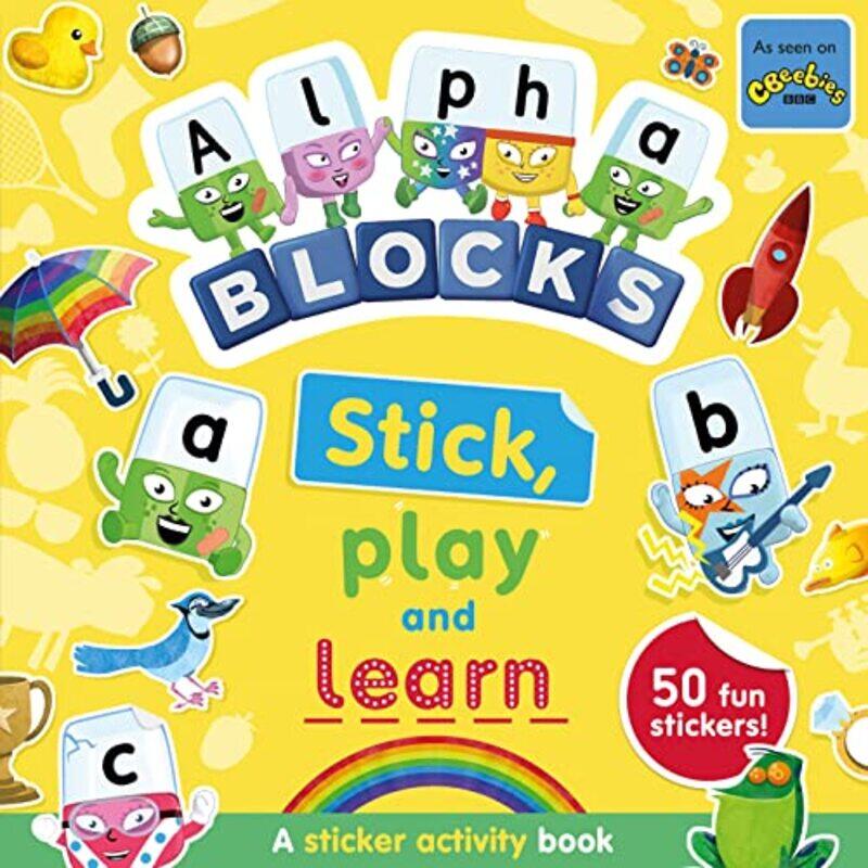 

Alphablocks Stick Play and Learn A Sticker Activity Book by AlphablocksSweet Cherry Publishing-Paperback