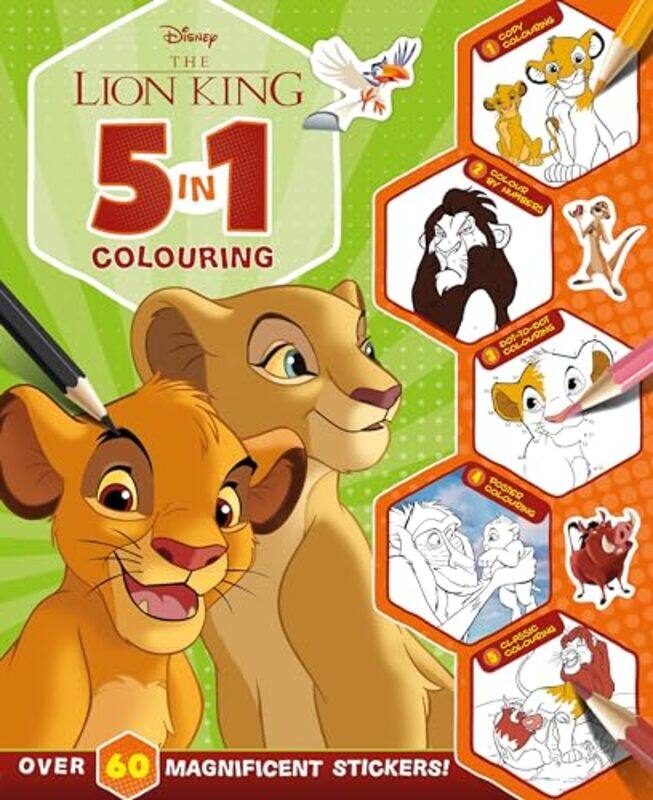 

Disney The Lion King: 5 in 1 Colouring by Walt Disney -Paperback