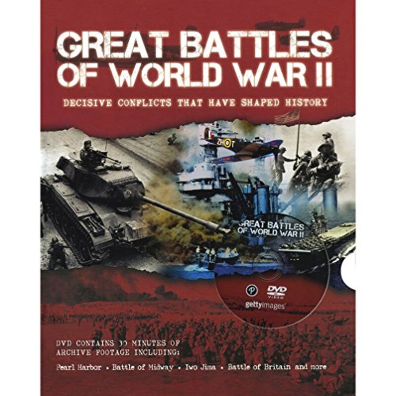 Great Battles of WWII with Footage, Hardcover Book, By: Parragon