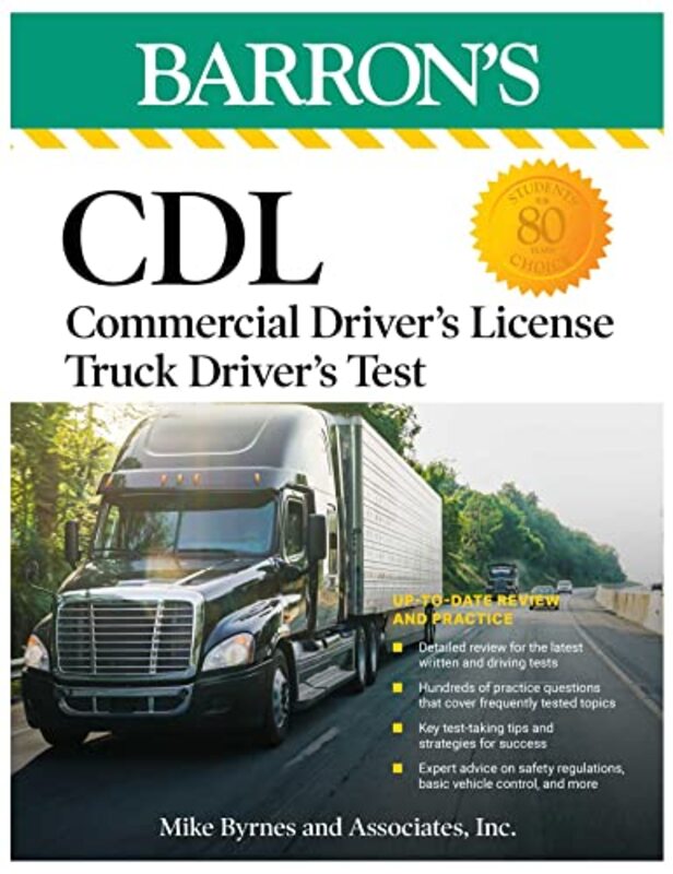 Cdl: Commercial Driver License Truck Driver Test, Fifth Edition: Comprehensi Paperback by Mike Byrnes And Associates