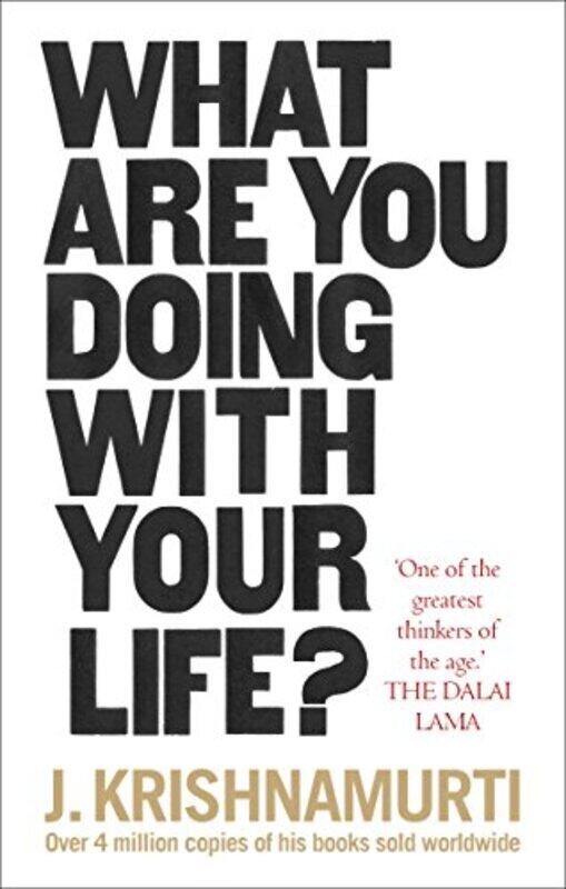 

What Are You Doing With Your Life by J Krishnamurti-Paperback