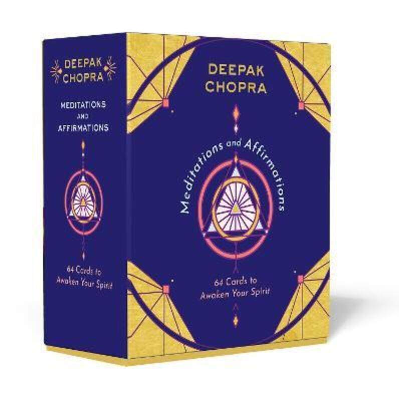 

Meditations and Affirmations: 64 Cards to Awaken Your Spirit.Hardcover,By :Chopra, Dr Deepak