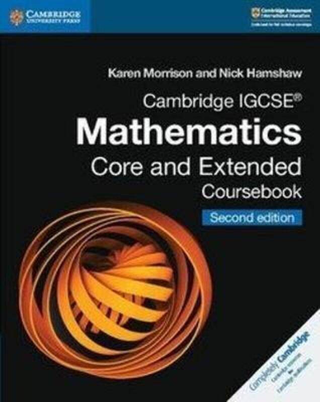 

Cambridge IGCSE (R) Mathematics Core and Extended Coursebook.paperback,By :Morrison, Karen