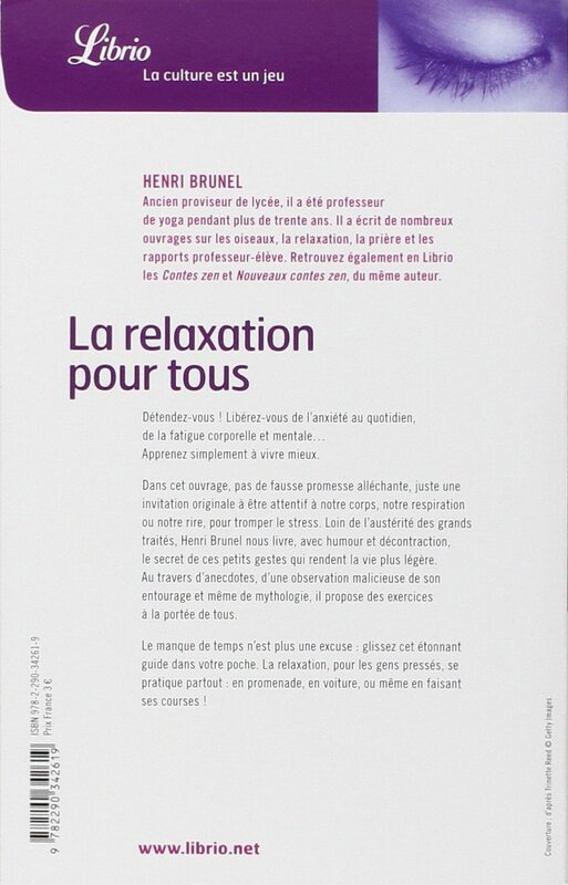 La Relaxation Pour Tous, Paperback Book, By: Henri Brunel