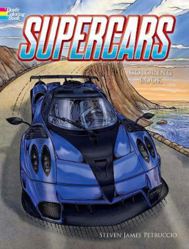 Supercars Coloring Book, Paperback Book, By: Steven James Petruccio