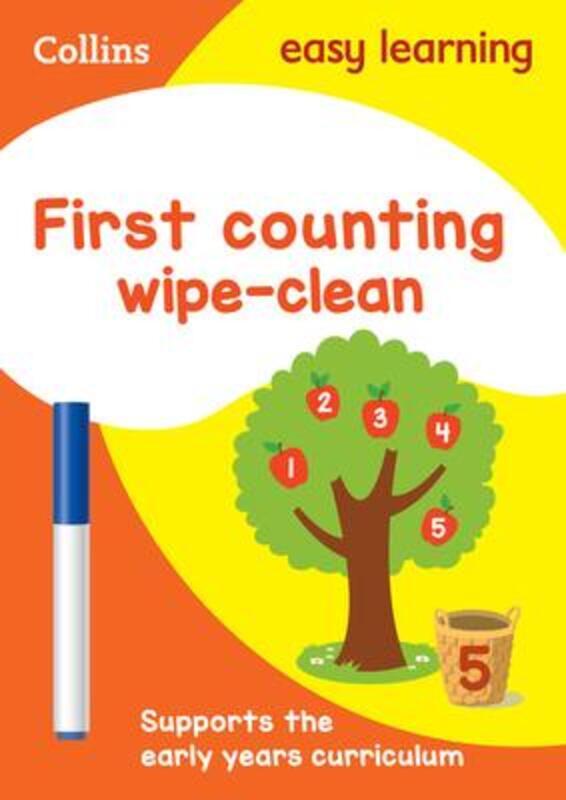 First Counting Age 3-5 Wipe Clean Activity Book: Ideal for home learning (Collins Easy Learning Pres,Paperback,ByCollins Easy Learning