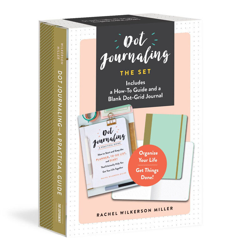 

Dot Journaling - The Set : Includes a How-To Guide and a Blank Dot-Grid Journal, Hardcover Book, By: Rachel Wilkerson Miller