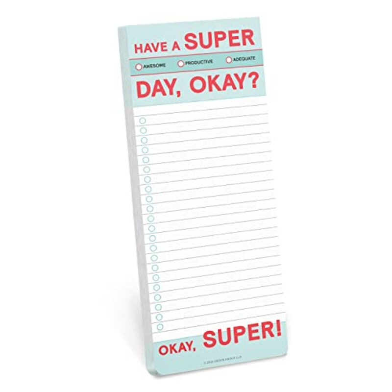 

Knock Knock Have A Super Day Make-A-List Pads By Knock Knock Paperback