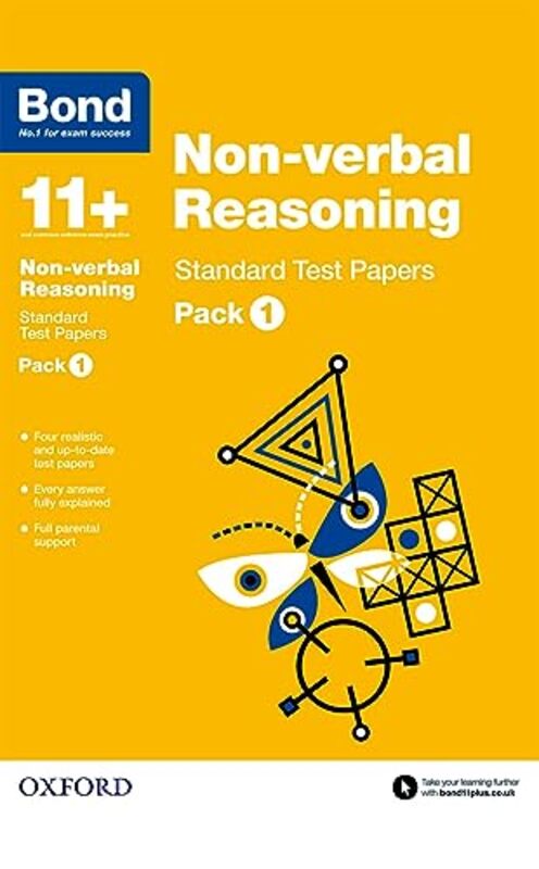 Bond 11+ Nonverbal Reasoning Standard Test Papers Pack 1 by Baines, Andrew - Bond 11+ Paperback