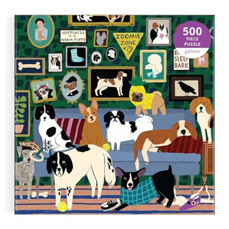 

Lounge Dogs 500 Piece Puzzle By Galison - Bentley, Anne -Paperback