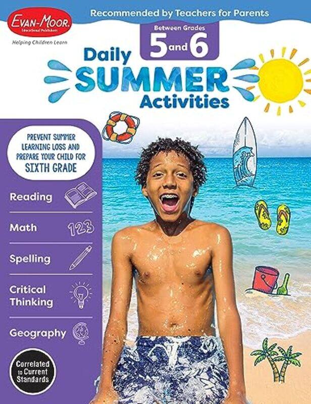 

Daily Summer Activities Between 5Th Grade And 6Th Grade Grade 5 6 Workbook Moving From 5Th Grad By Evan-Moor Educational Publishers - Paperback