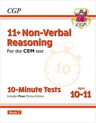 11+ Cem 10Minute Tests Nonverbal Reasoning Ages 1011 Book 2 With Online Edition By Books, CGP - Books, CGP Paperback
